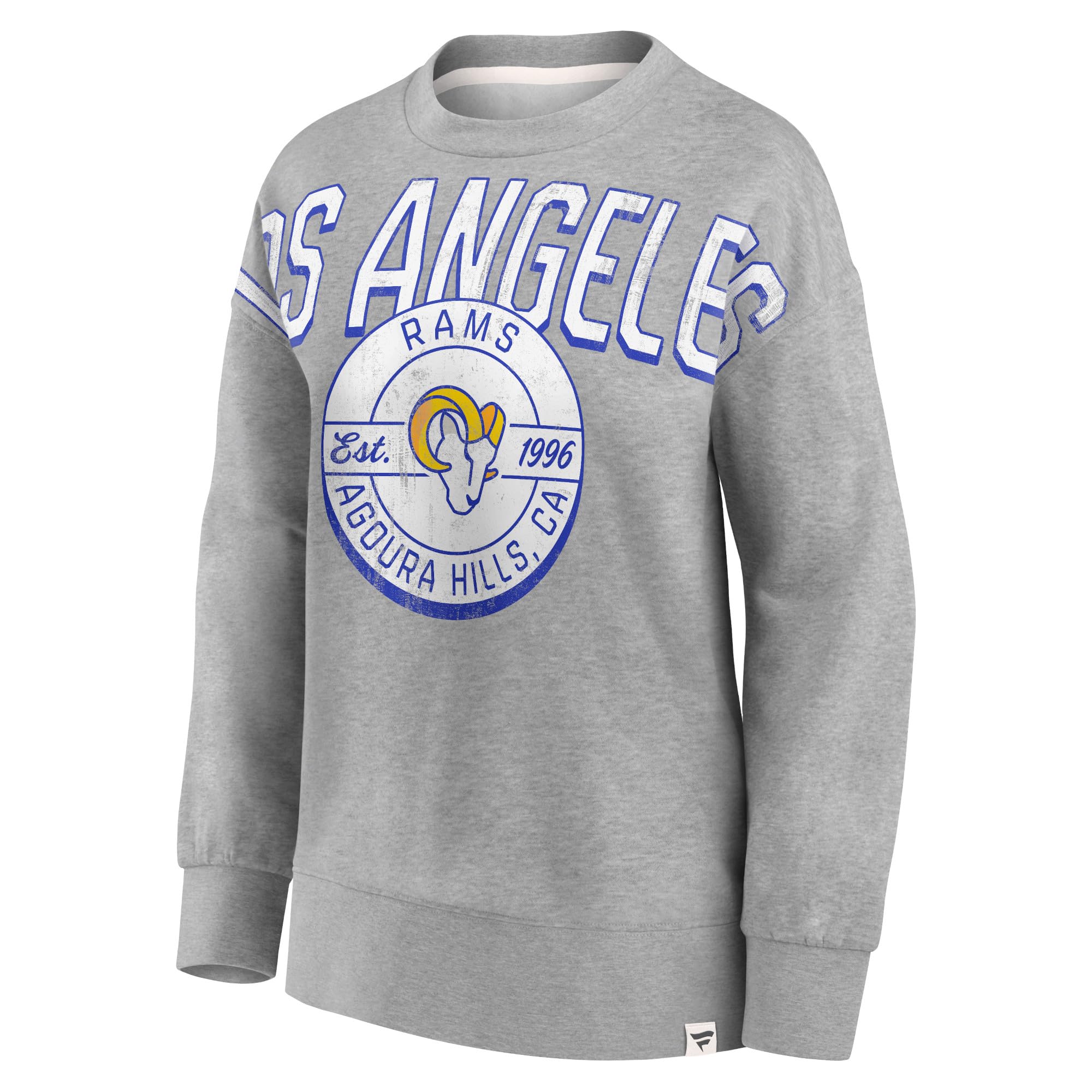 Fanatics Women's Heathered NFL Team Logo Tri-Blend Pullover Hoodie - Soft & Cozy Sweatshirt for Game Day, Casual Wear & Lounge
