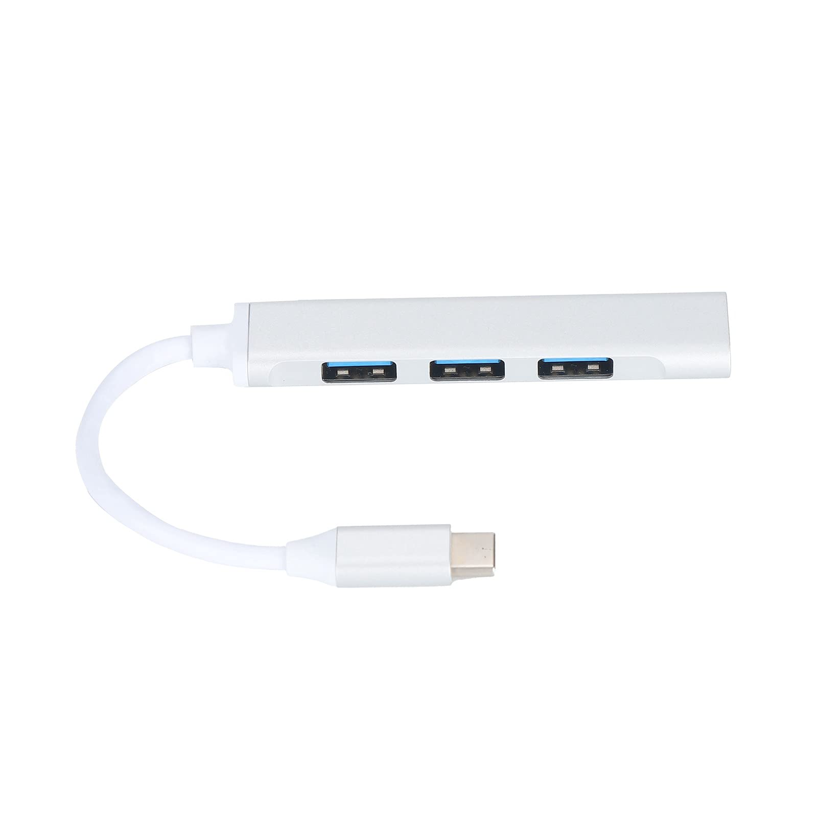 4-Port USB C Hub with USB 3.0 & 2.0 - Ultra Slim Multi-Port Adapter for PC & Laptop - Plug & Play USB Type C Expander for Charging, Data Transfer & External Devices