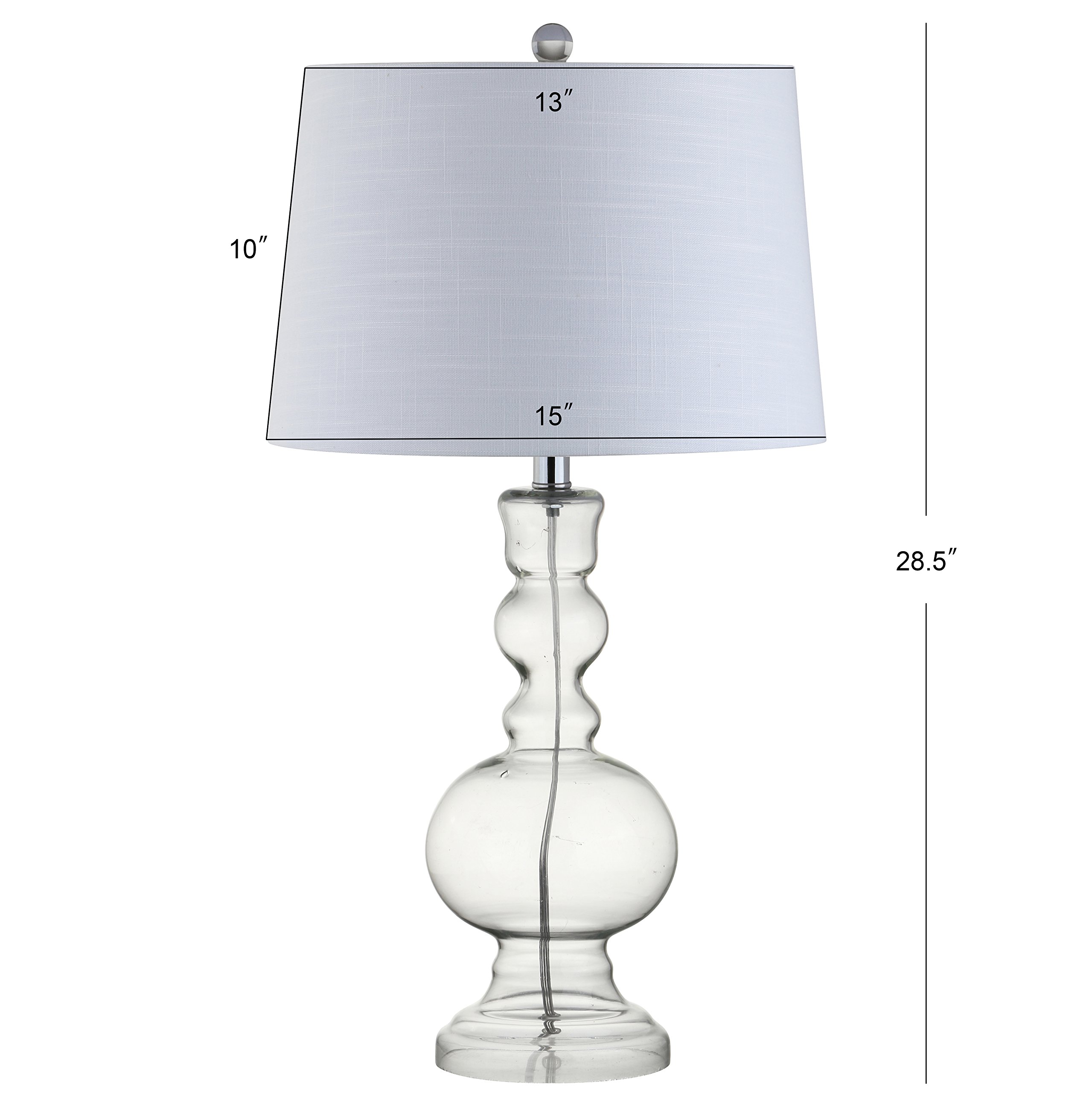 JONATHAN Y JYL1061B-SET2 Set of 2 Modern Glass LED Table Lamps - 28.5