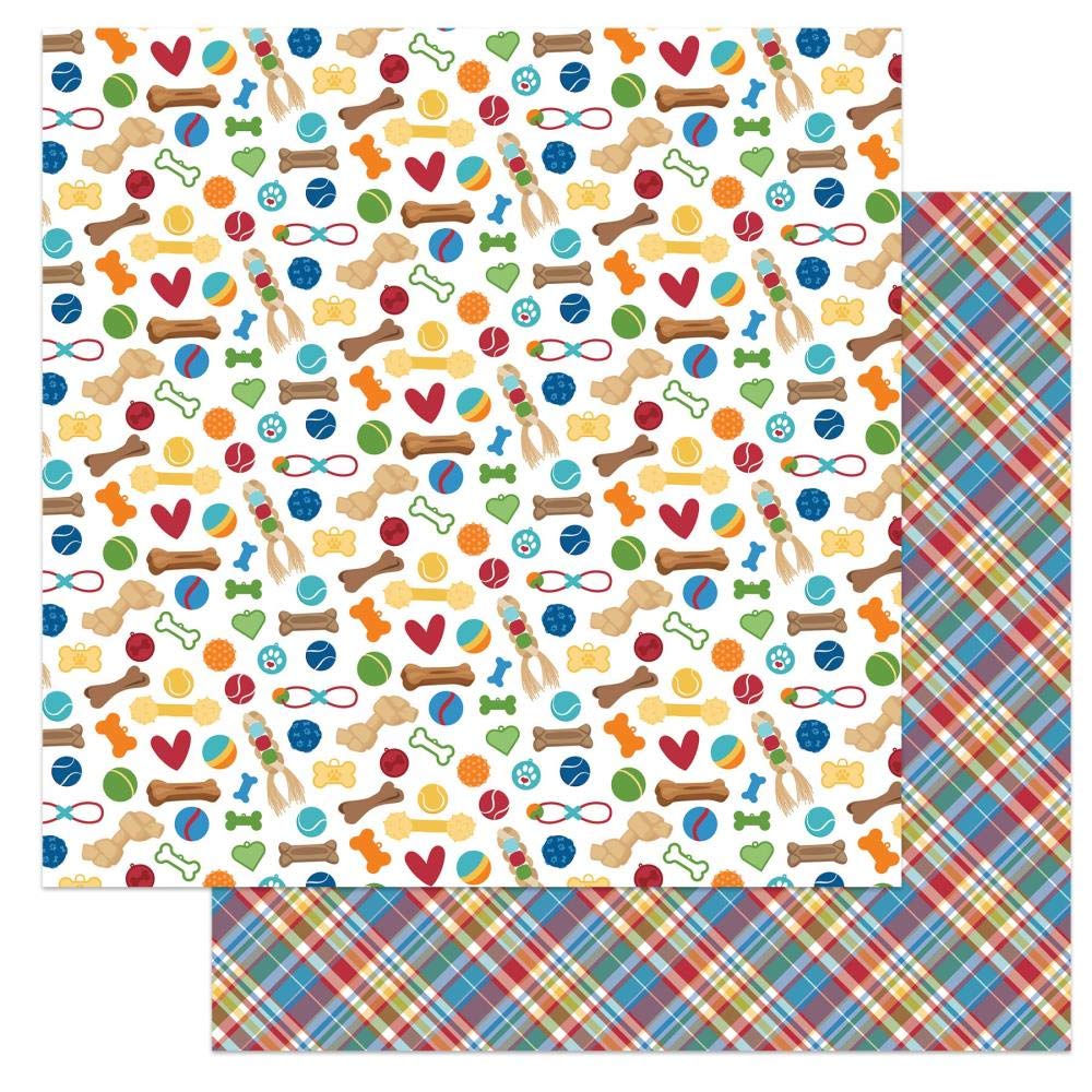 Premium 12x12 Dog Scrapbook Paper - 5 Sheets for Pet Lovers | Perfect for DIY Dog Memory Books, Pet Photo Albums & Creative Dog-Themed Crafts