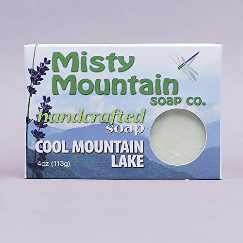 Misty Mountain Soap Co. Handmade Bar Soap - Natural Mountain Lake Scent for Men & Women | Eco-Friendly Bath & Shower Gift Set for Spa, Home, Travel
