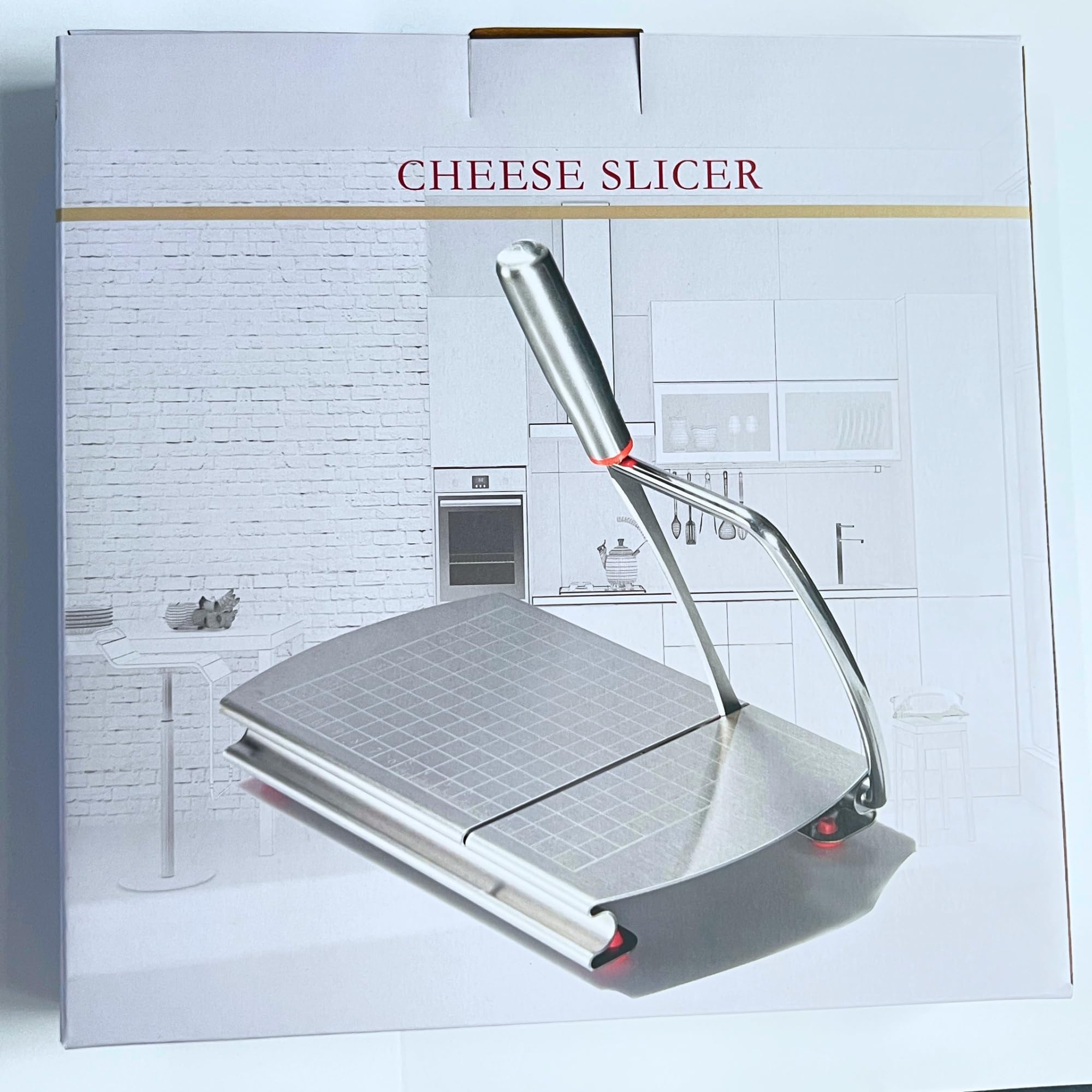 Premium Stainless Steel Cheese Slicer & Cutter - Multi-Purpose Kitchen Tool for Block Cheese, Butter, Sausages, Fruits - Perfect for Charcuterie Boards, Party Platters & Home Cooking Accessories