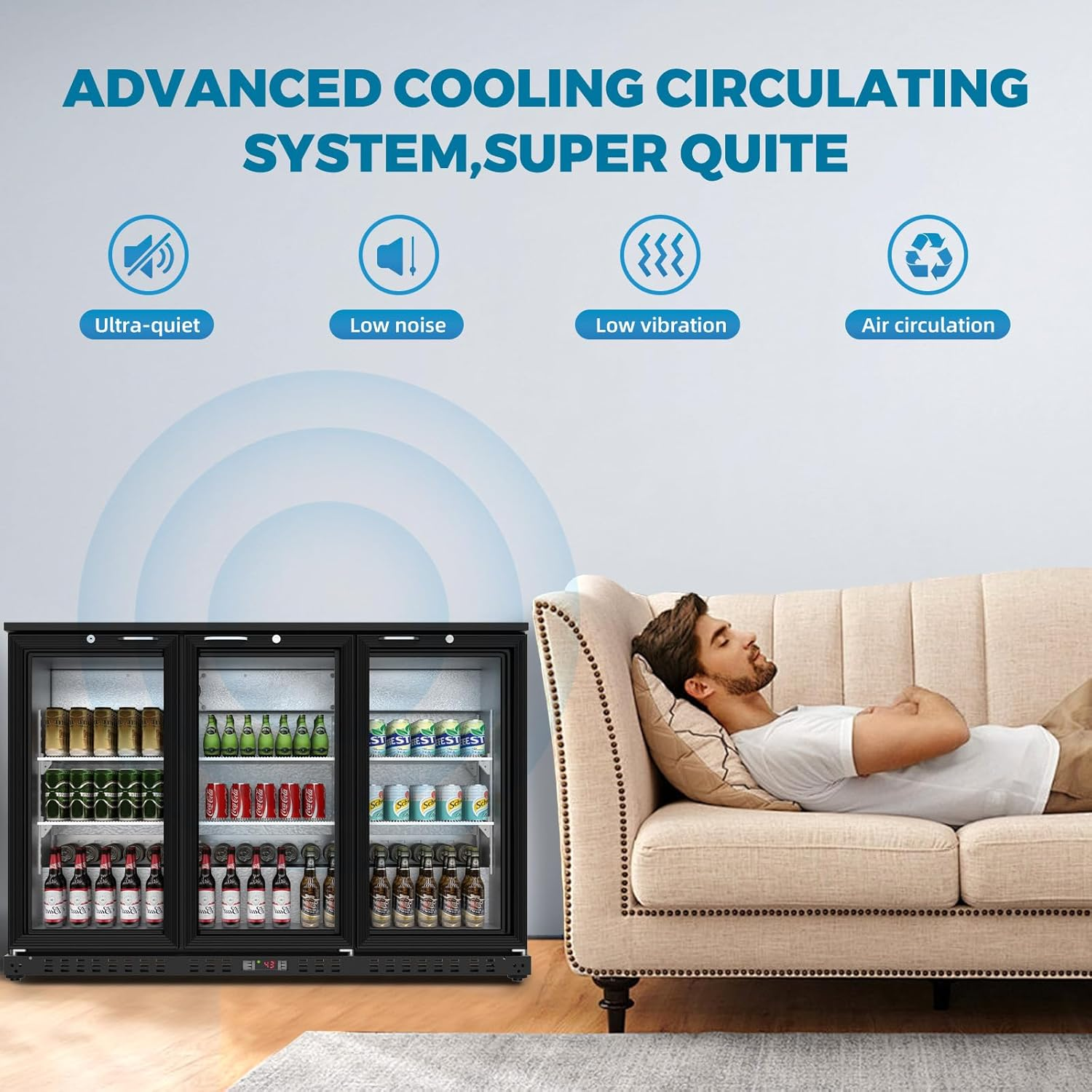 11.4 Cu.Ft Commercial Back Bar Cooler - 53.2