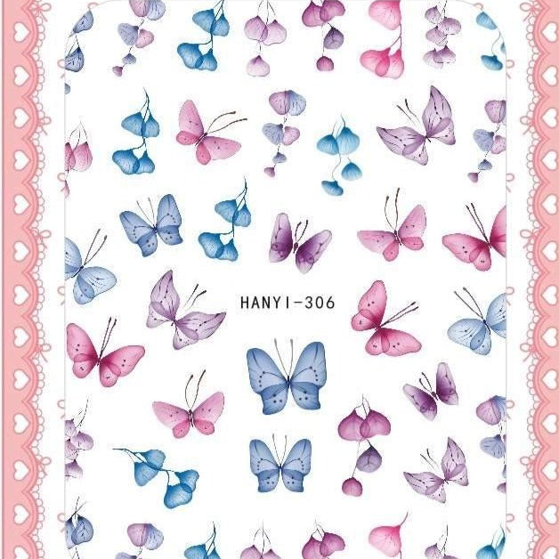 HANYI Nail Art Stickers - Premium DIY Nail Decals for Women | Waterproof & Long Lasting | Perfect for Parties, Weddings, and Everyday Nail Designs