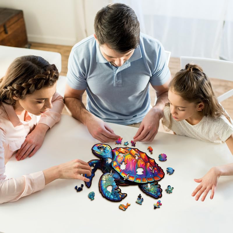 KAAYEE Wooden Animal Puzzle - Educational Wooden Shape Puzzle for Kids with Gift Box | Perfect for Learning, Gifts & Playtime