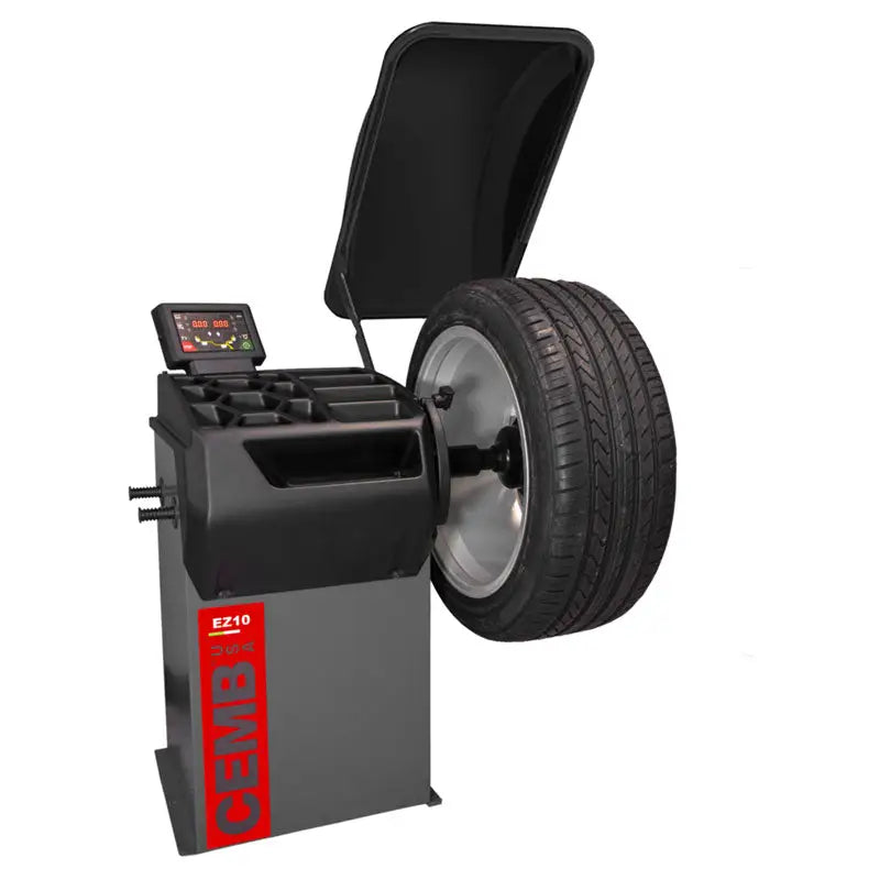EZ10 Space Saving 3D Wheel Balancer for Cars & Trucks - Precision Tire Balancing Machine for Auto Shops & DIY Garage Use