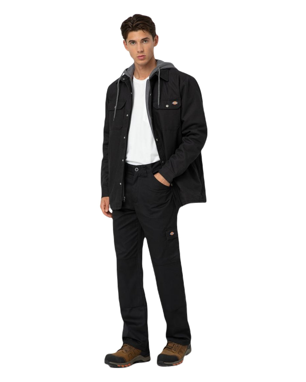 Dickies Men's Duck Shirt Jacket - Durable Workwear for Construction & Outdoor Activities - Perfect for Job Sites, Camping & Casual Wear