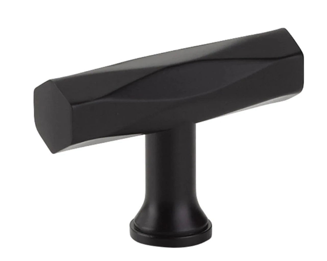 Matte Black T Bar Drawer Pulls - Modern American Design for Kitchen Cabinets, Dressers & Furniture Hardware (Set of 10) - Perfect for Home Renovation & DIY Projects