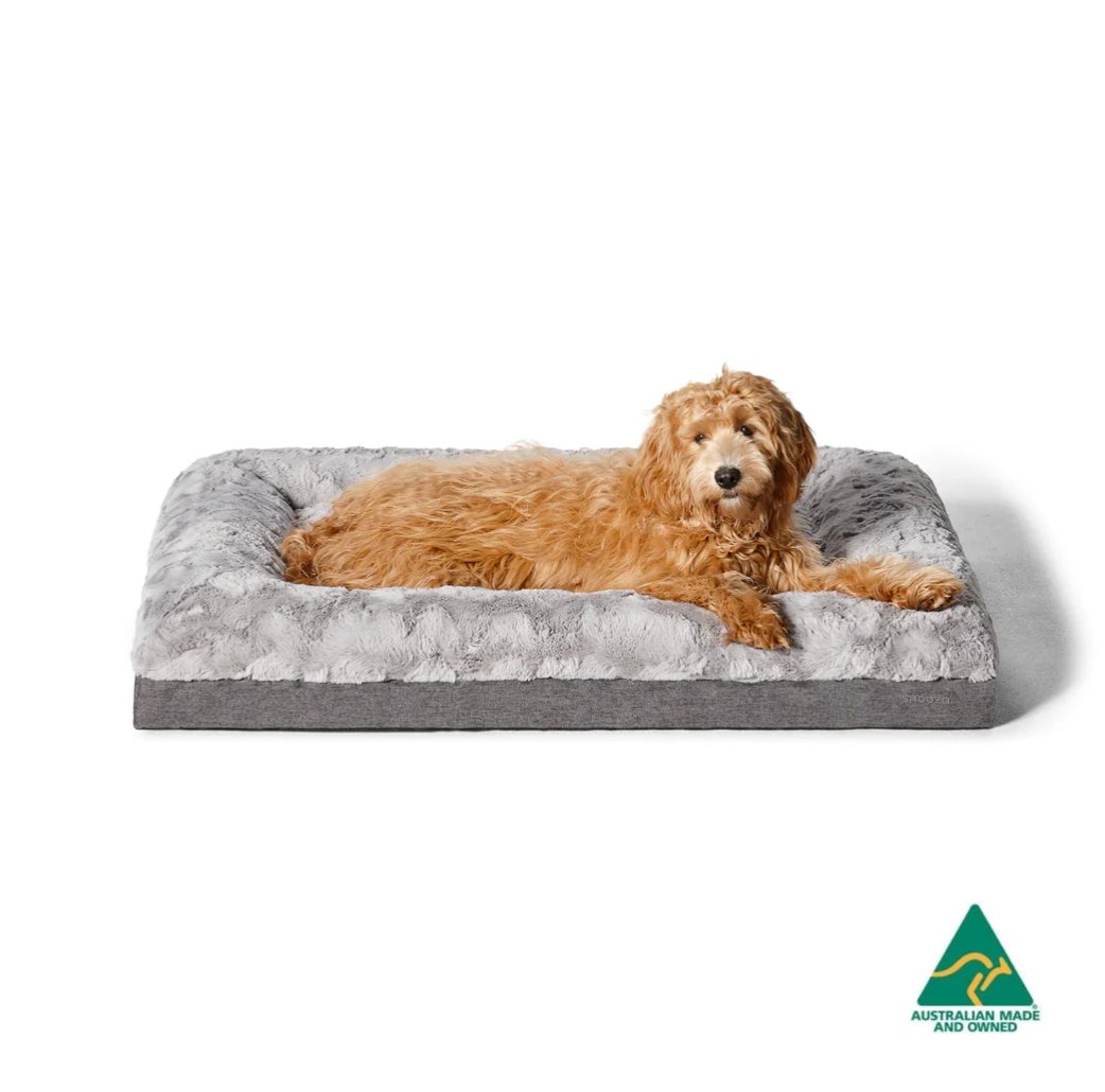 Ultra Comfort Dog Bed - Snooza Plush Orthopedic Pet Lounge for Small, Medium & Large Dogs - Perfect for Home, Crate & Travel Use