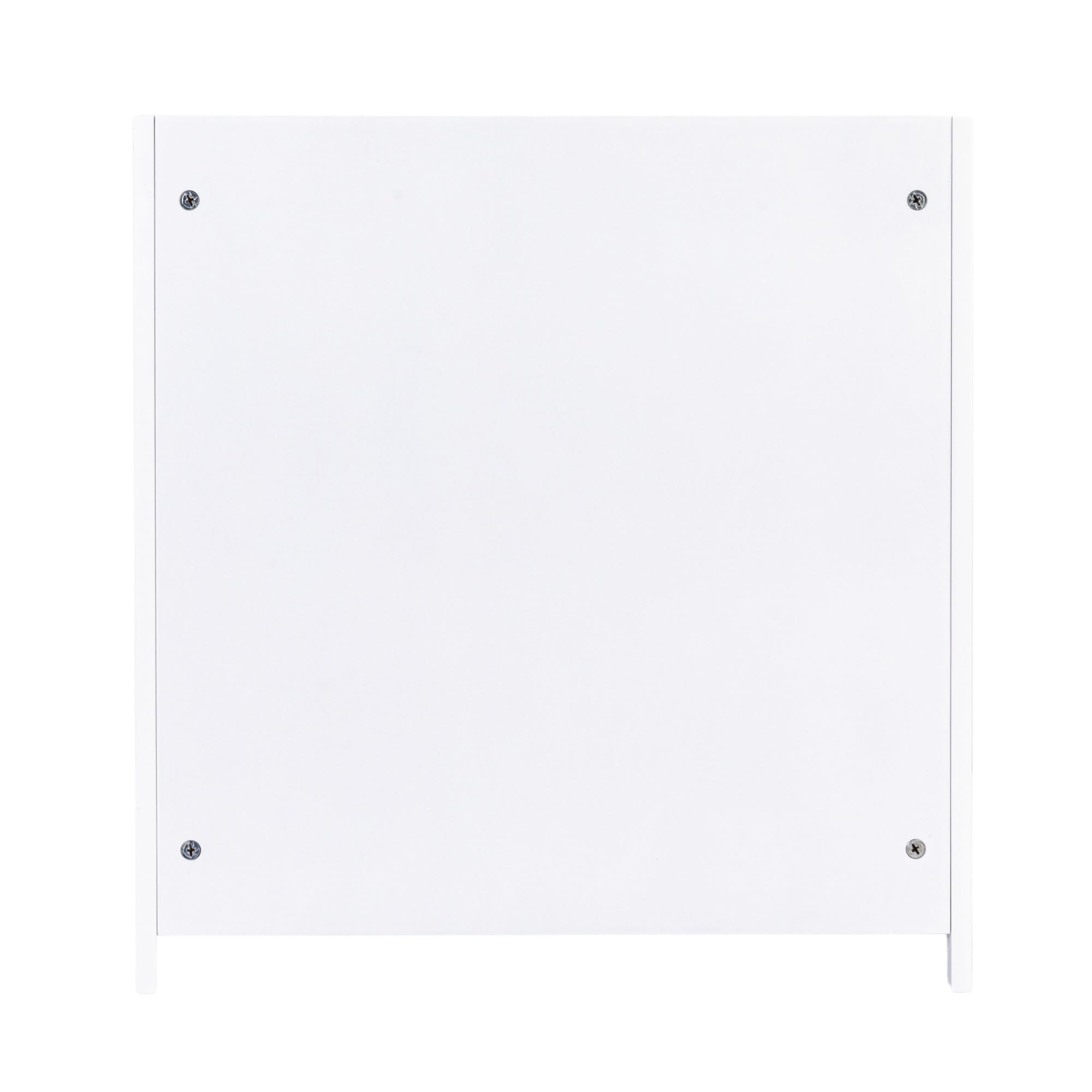 Household Essentials Single Load Hamper Cabinet Seat with Storage - White | Space-Saving Laundry Organizer for Bedroom, Bathroom & Closet