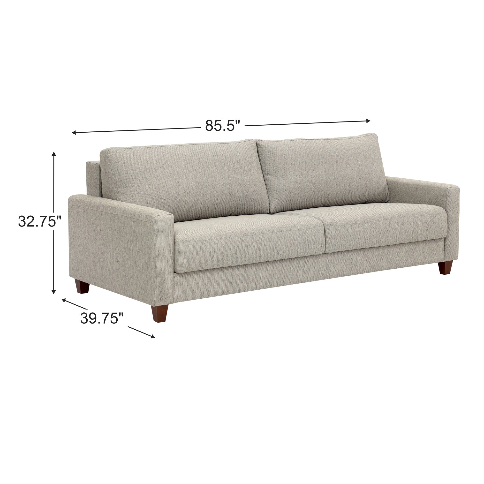 Nico Sleeper Sofa - Convertible Sofa Bed for Small Spaces, Comfortable and Space-Saving - Perfect for Guest Rooms, Apartments, and Home Offices