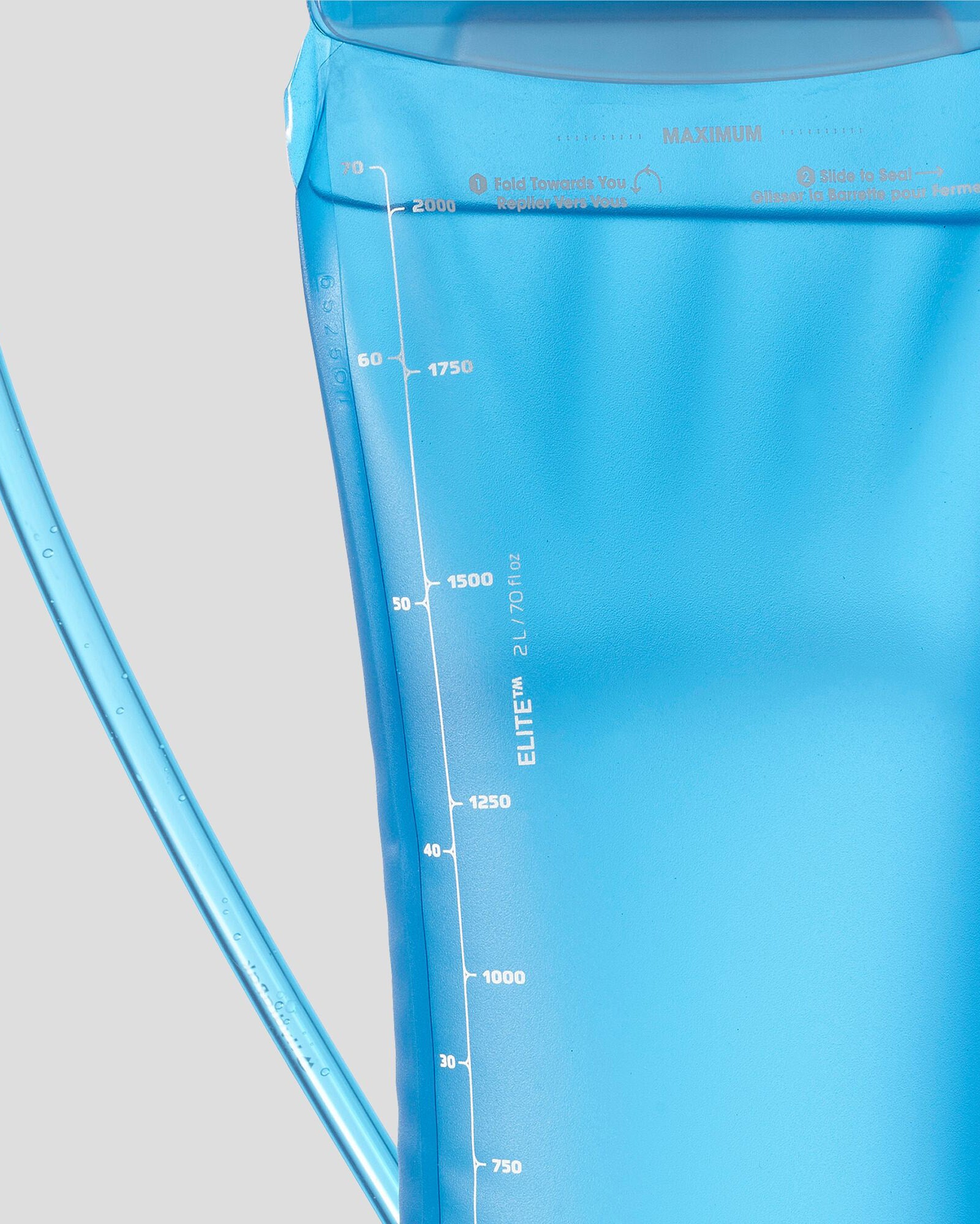 Salomon Soft Reservoir 2L Hydration Bladder - Clear Blue for Hiking, Running & Outdoor Adventures