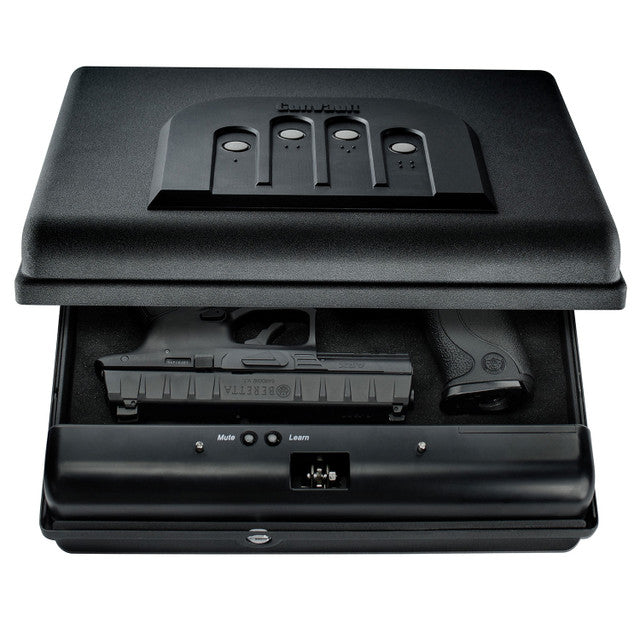GunVault MV1050-19 MicroVault XL Quick Access Biometric Handgun Safe for Pistols - Secure Storage for Home, Office & Travel Use