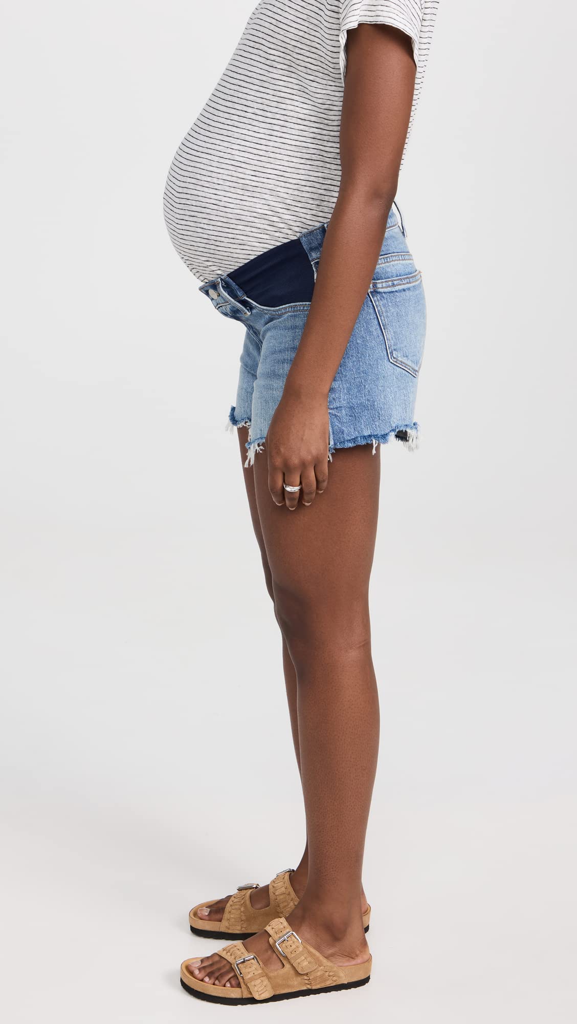 Joe's Jeans Women's The Ozzy Maternity Shorts - Stretchy Denim Shorts for Pregnant Women | Comfortable Summer Maternity Wear for Casual Outings & Beach Days