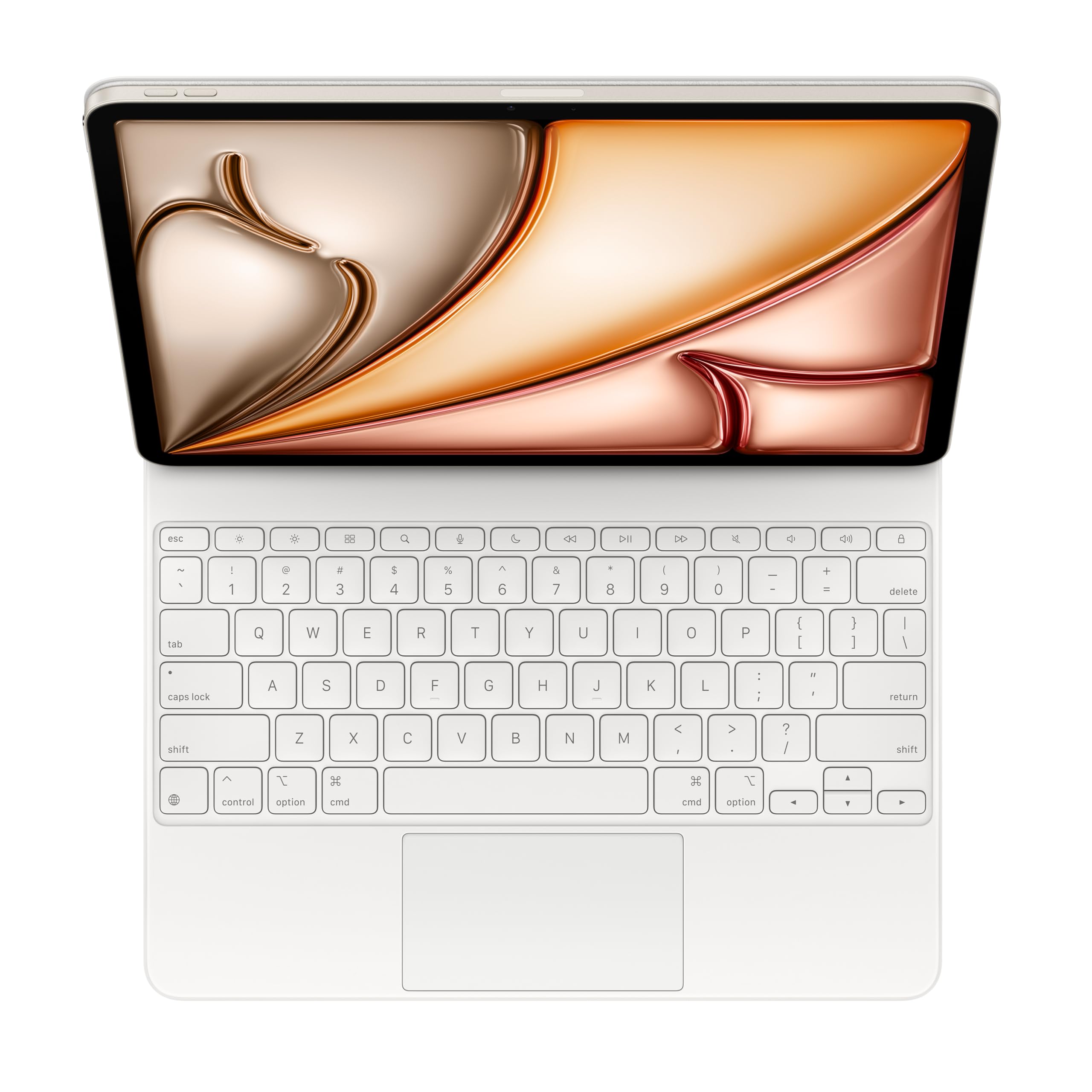 Apple Magic Keyboard for iPad Air 13-inch (M3) - US English Layout - Slim Wireless Keyboard with Built-in Trackpad - White - Perfect for Work, Study & Creative Projects