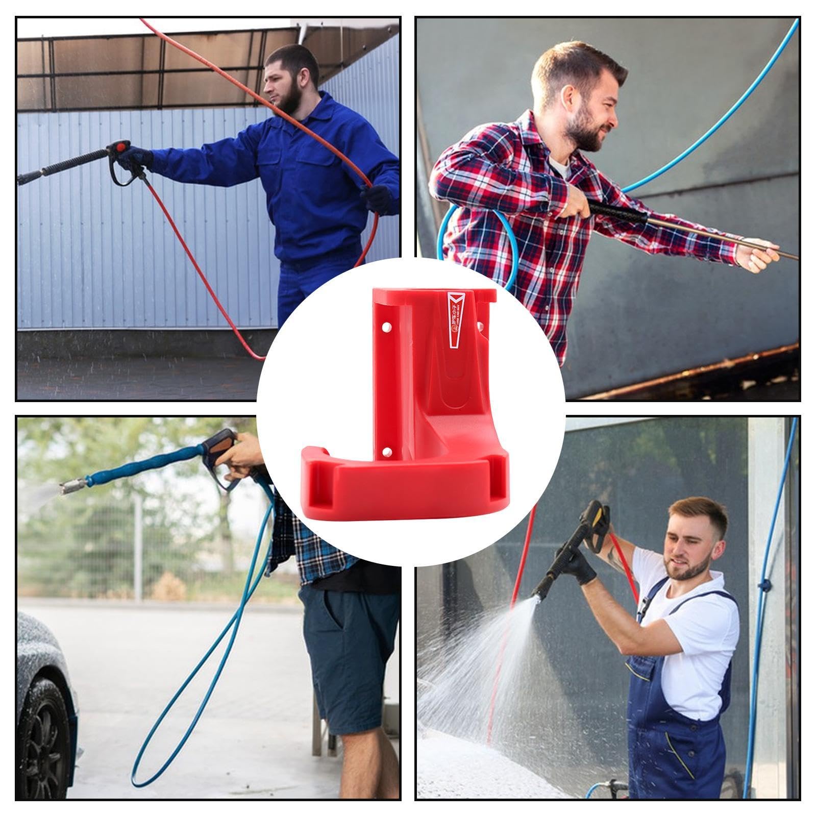High Pressure Washer Rack - Heavy Duty Wall Mount Garden Hose Holder & Organizer | Perfect for Outdoor Cleaning, Car Washing, and Lawn Care