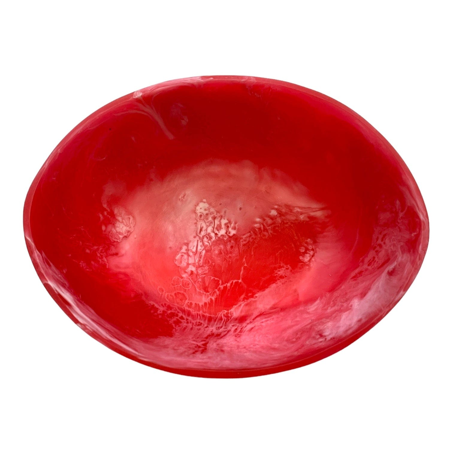 Handmade Poppy Swirl Resin Bowl - Unique Decorative Serving Dish for Fruits, Snacks & Home Decor - Perfect for Dining Table Centerpiece, Kitchen Display & Gift Giving