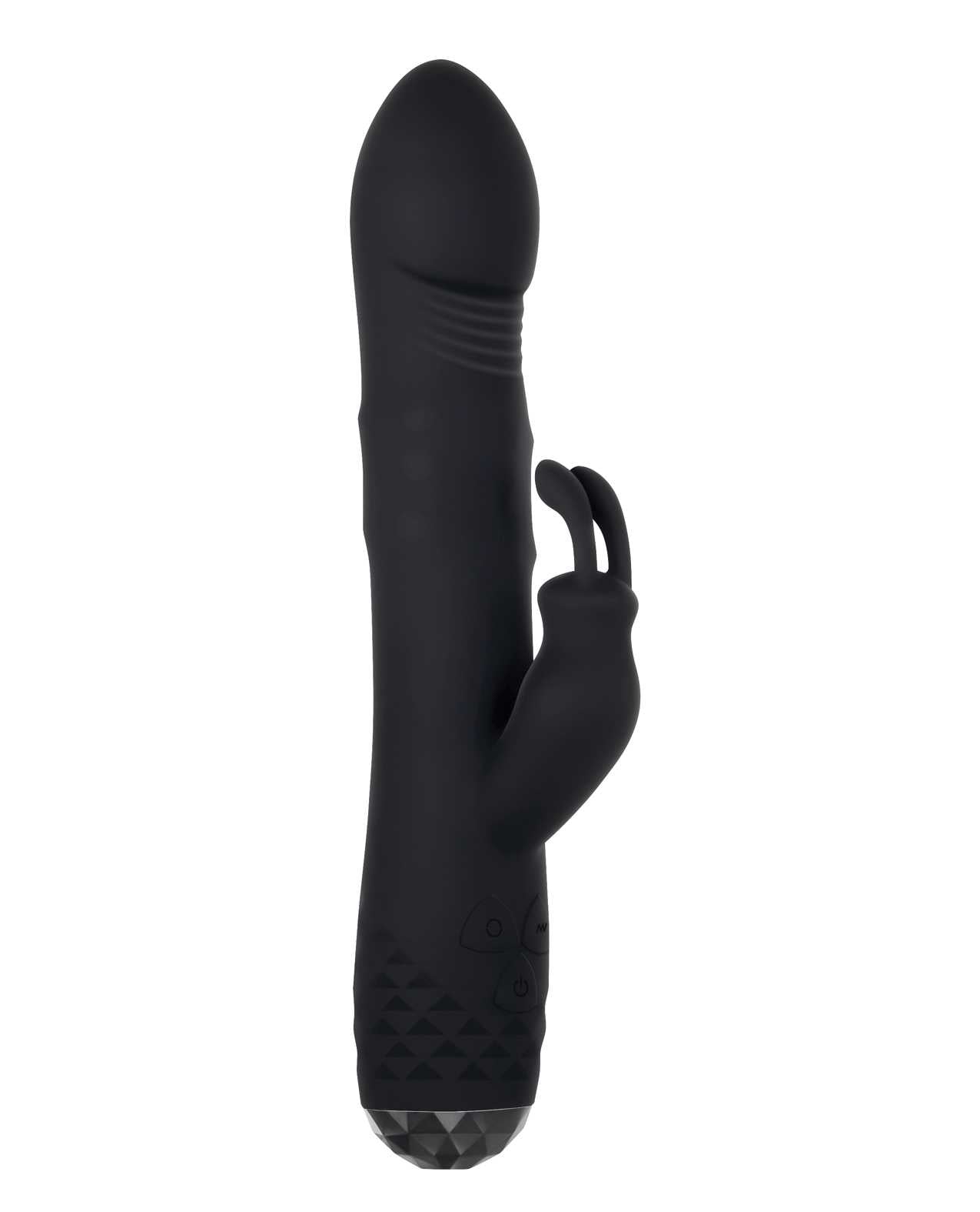Bodacious Bunny Rechargeable Silicone Rabbit Vibrator - Black | Powerful Dual Stimulation for Women | Perfect for Couples Play & Solo Pleasure