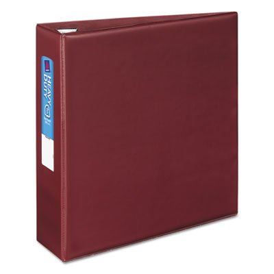 Avery Heavy-Duty 3 Inch 3-Ring Binder with One Touch EZD Rings - 3.5 Inch Spine, Maroon (79363) - Perfect for School, Office Documents & Business Presentations