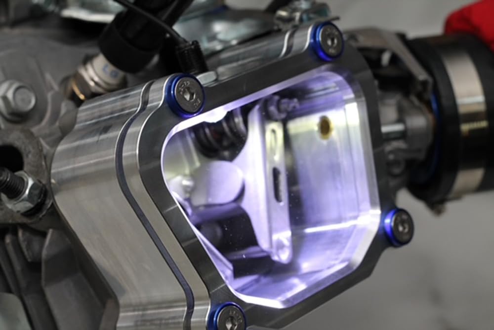 Predator Ghost Engine Clear Valve Cover - High Performance Replacement Part for Racing & Custom Car Builds - Perfect for Show Cars, Hot Rods & Engine Upgrades