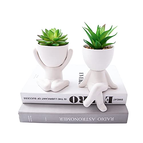 A, Morden White Figurine (1 Pair)