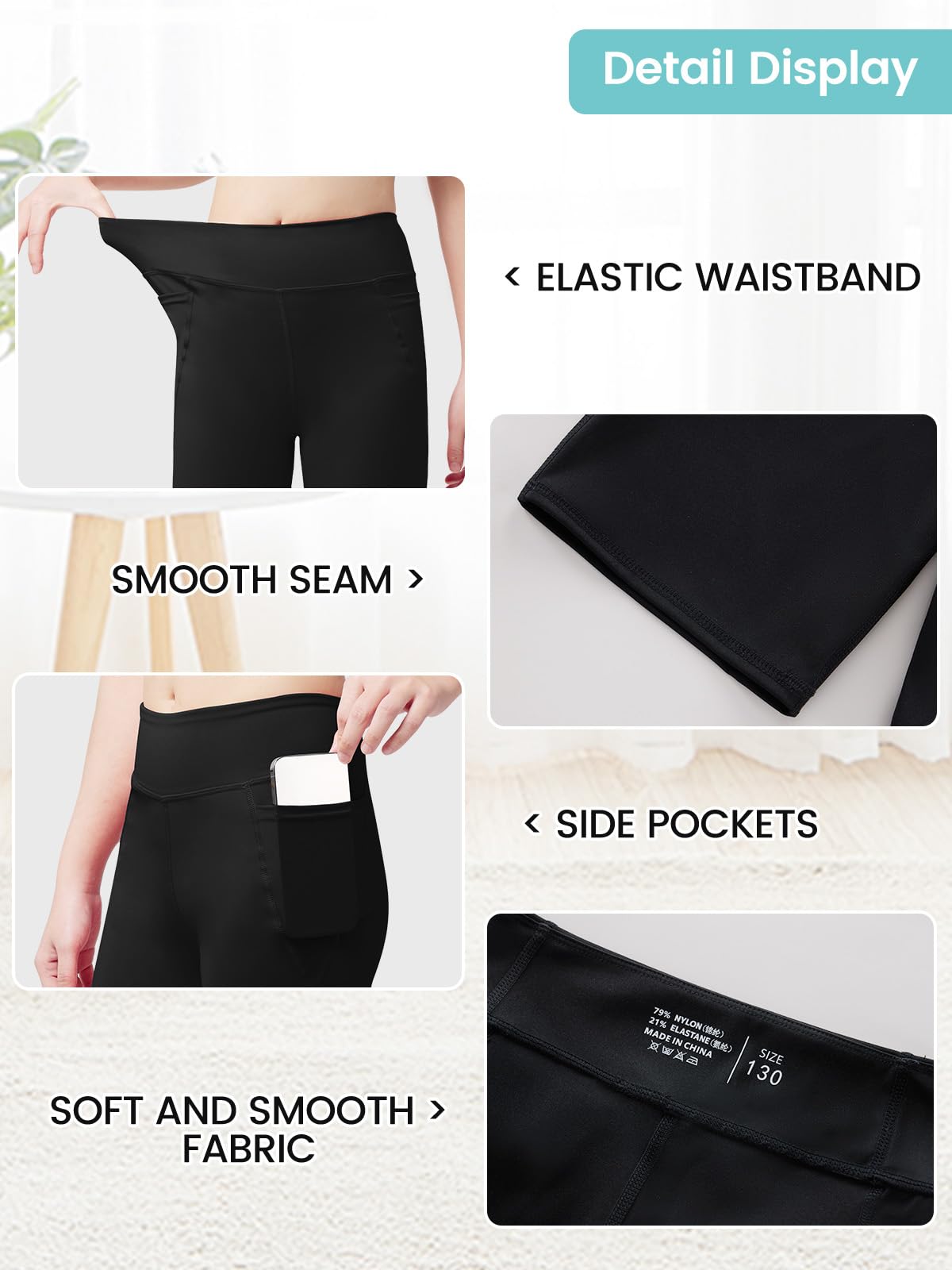**Patgoal Girls Athletic Volleyball Shorts - Kids' Compression Biker Shorts for Dance, Yoga, Running, Soccer & Gymnastics with Pockets - Perfect for Sports & Active Play**