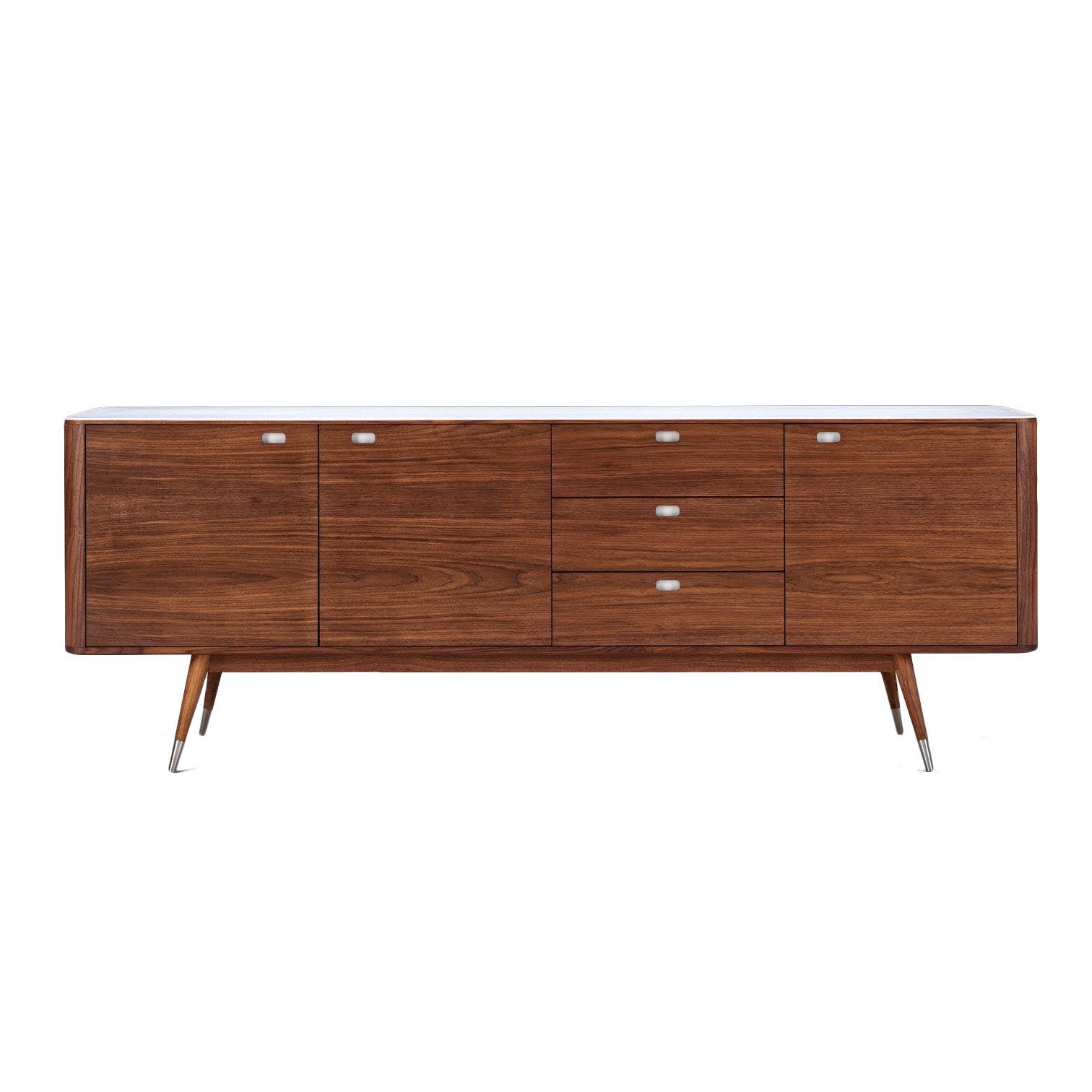 Modern AK2660 Sideboard Cabinet - Stylish Storage for Living Room, Dining Room & Entryway | Solid Wood Buffet Table with Adjustable Shelves & Drawers | Perfect for Home Organization & Decor