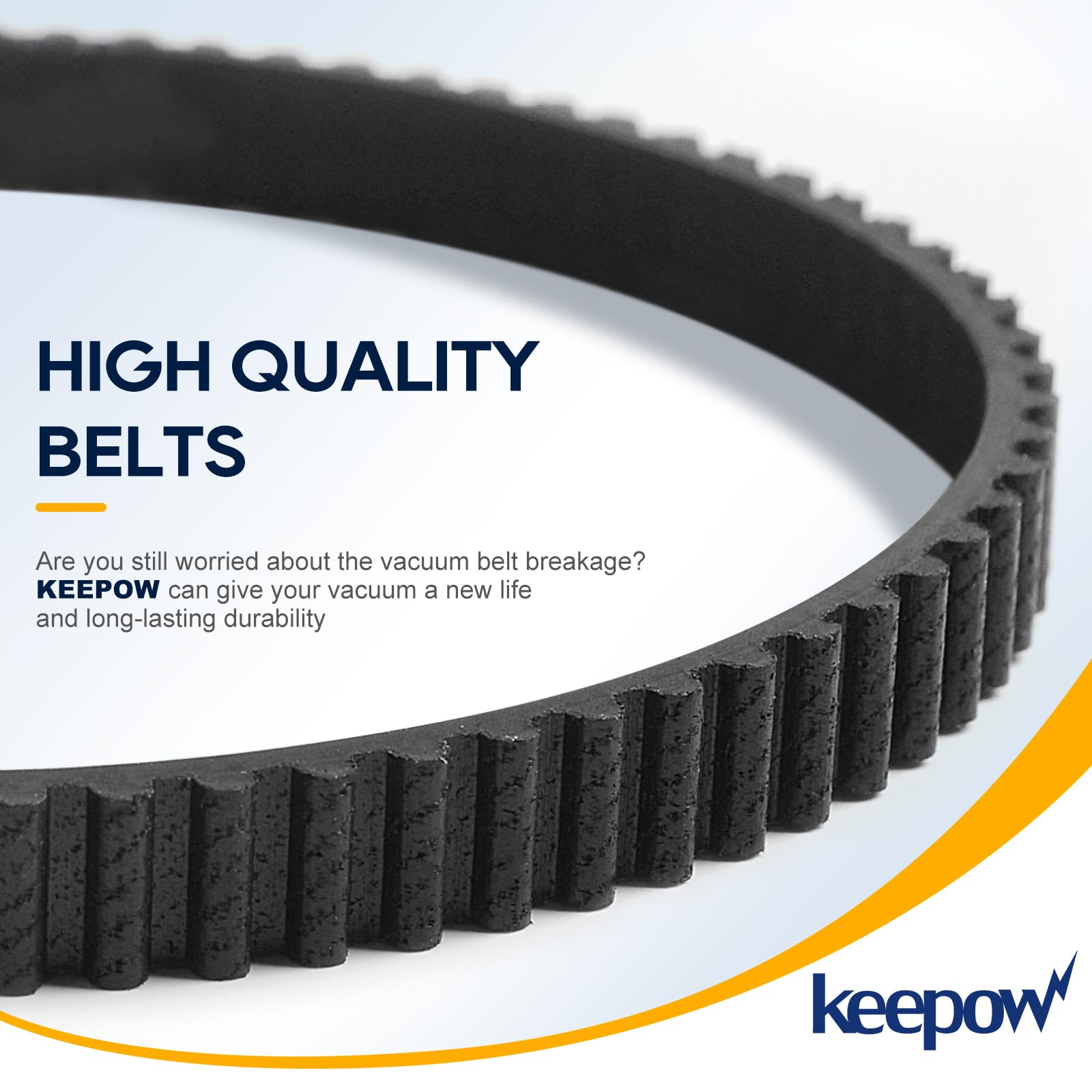 KEEPOW DC17 Replacement Belt for Dyson Animal Vacuum Cleaner - 2 Pack (Fits Part 911710-01/02) - Compatible with Dyson DC17, DC17 Animal, DC17 Absolute - Perfect for Pet Hair, Deep Cleaning & Home Maintenance