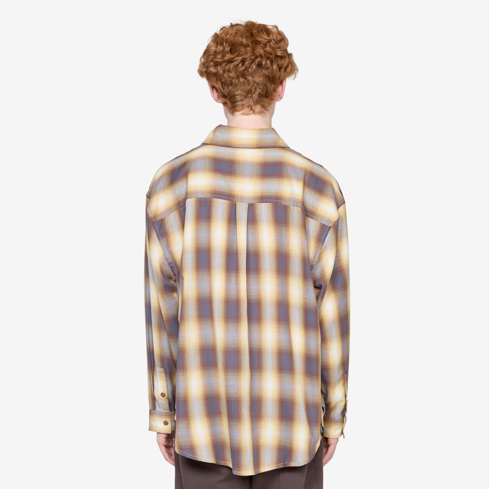 Men's Big & Tall Long Sleeve Plaid Shirt - Sun Protection UV Shirt for Outdoor Work & Casual Wear