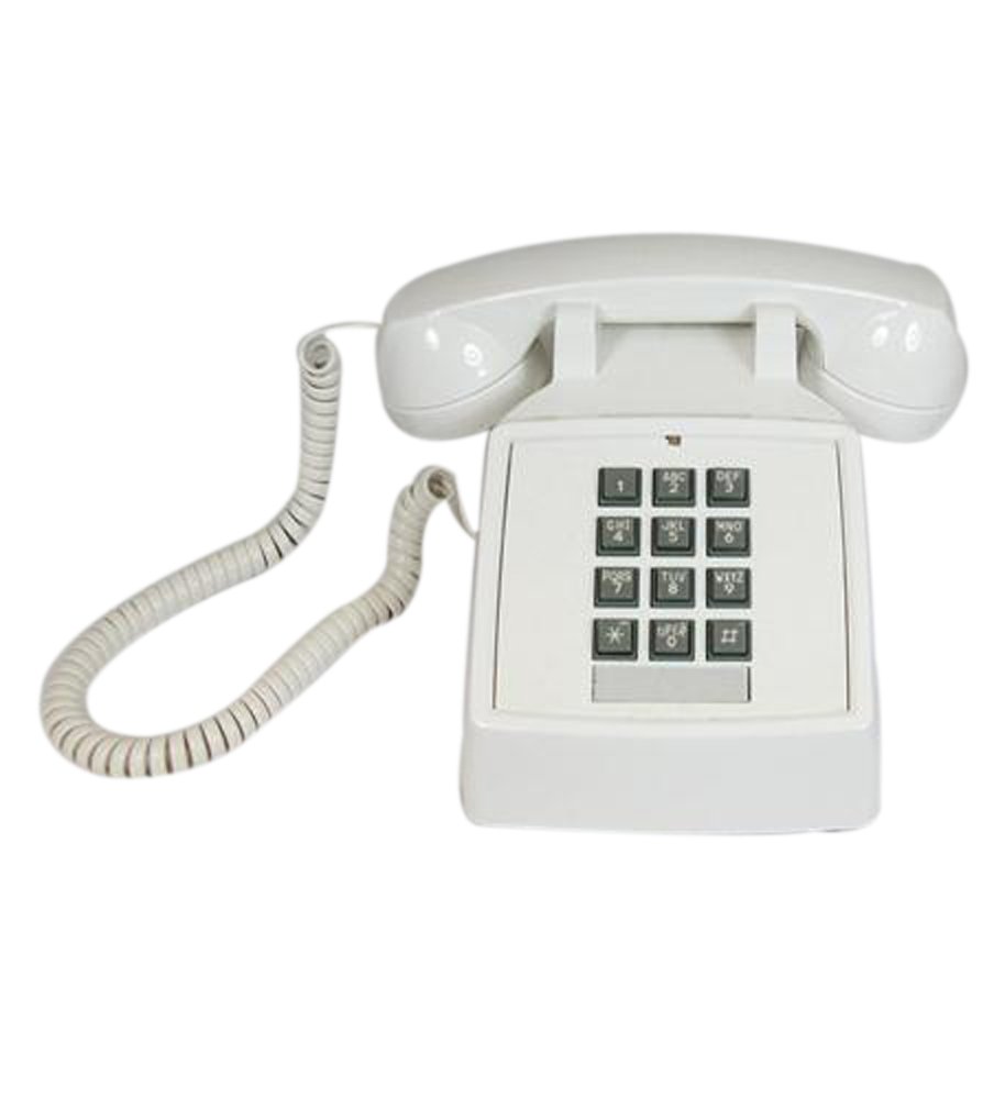 Cortelco 250015-VBA-20M White Volume Control Desk Telephone for Office, Home, or Business | 20m Cord | Clear Sound & Adjustable Volume | Perfect for Call Centers, Reception Desks & Remote Work