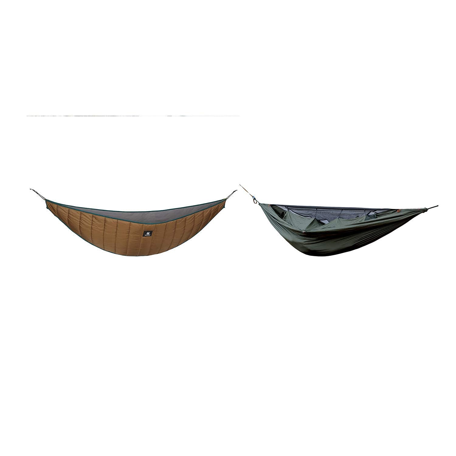 OneTigris Hideout Hammock Underquilt with KOMPOUND Camping Hammock - Lightweight Insulated Sleeping System for Backpacking, Hiking & Outdoor Adventures