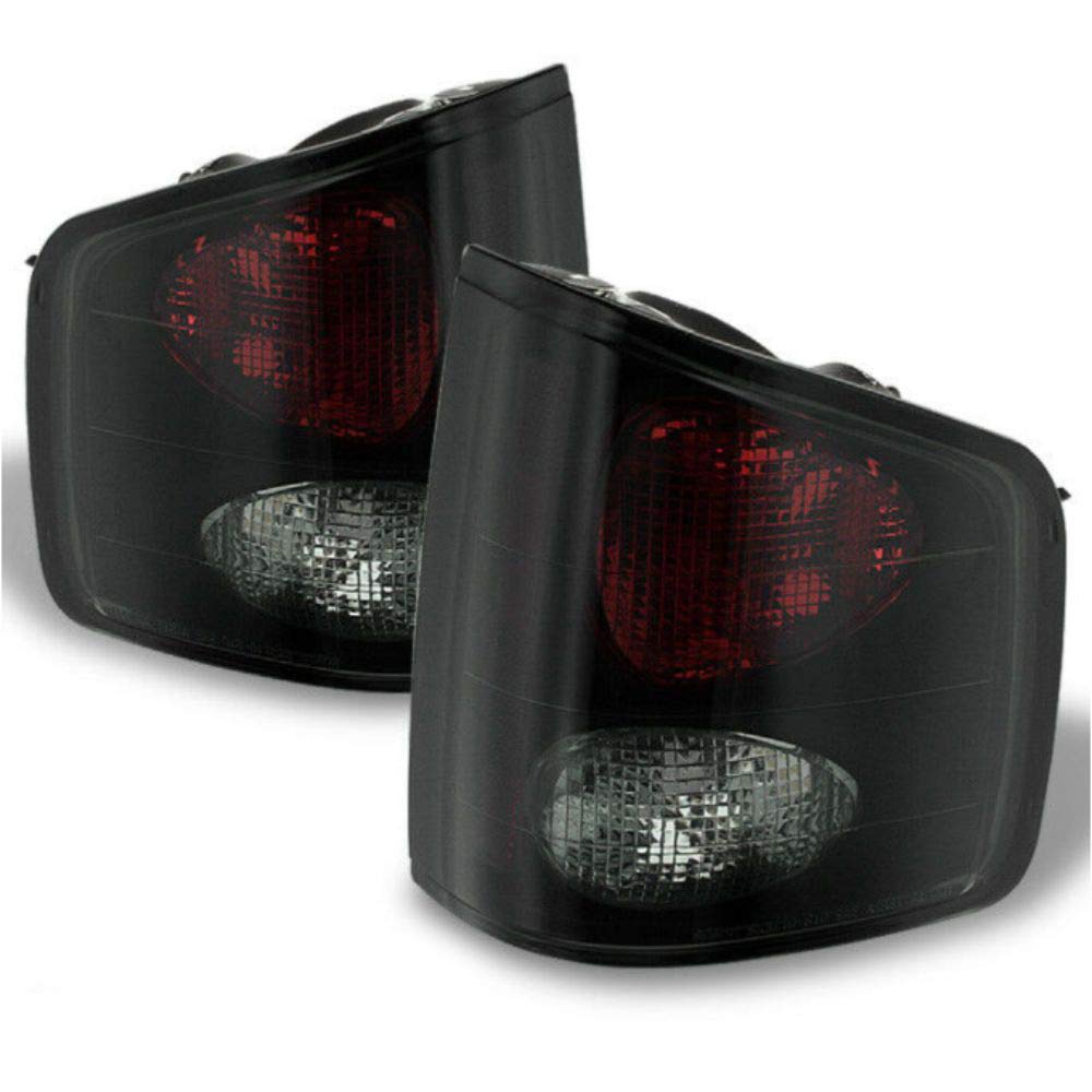 Smoked Black Tail Lights Assembly Pair - Aftermarket Brake Lamps Replacement for Pickup Trucks | Enhanced Night Visibility & Style Upgrade