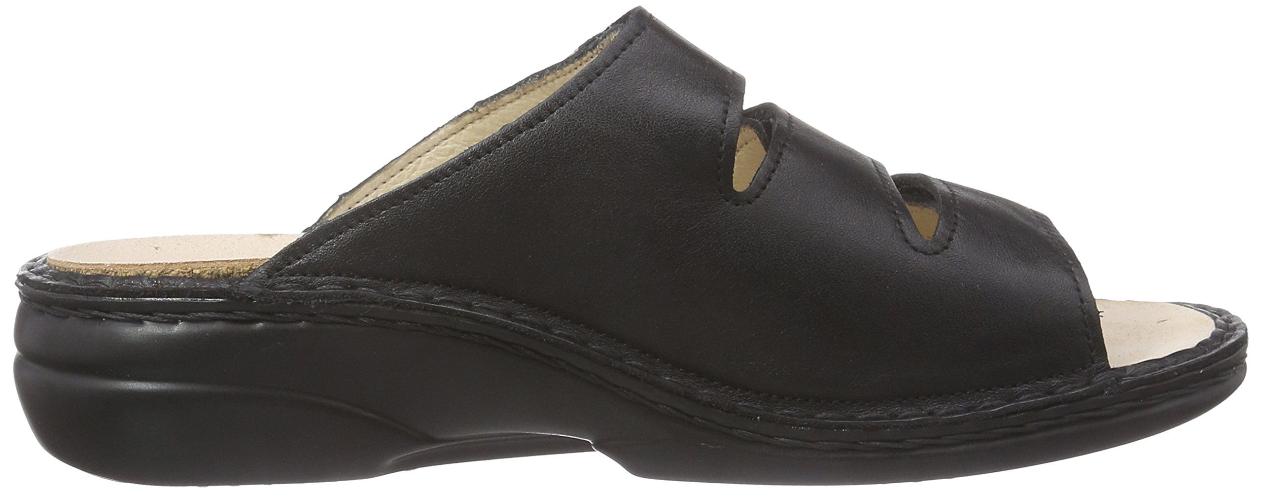 Finn Comfort Women's Wedge Heel Open Toe Sandals - Comfortable Summer Casual Shoes for Walking, Travel & Beach | Size 4 US