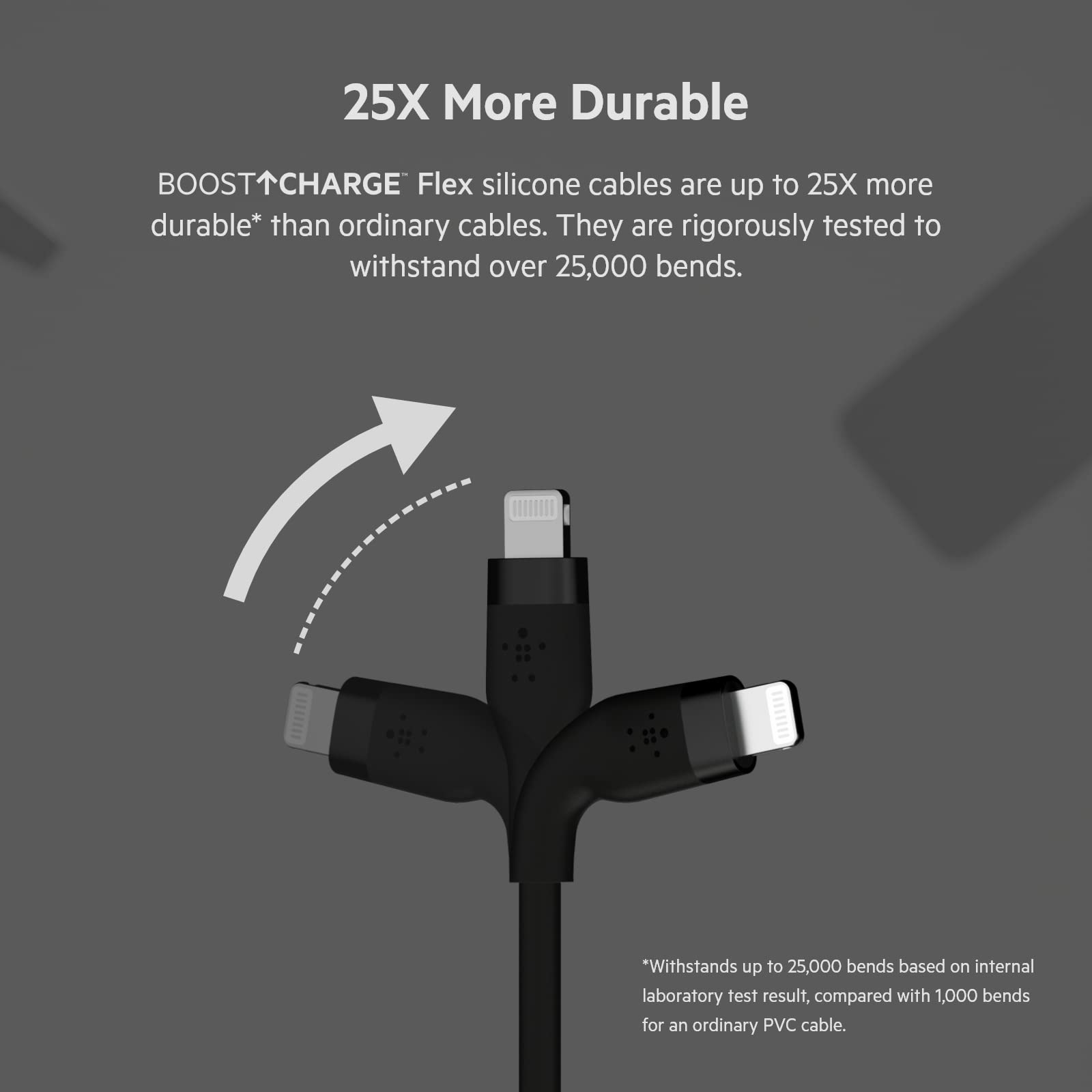 Belkin BoostCharge Flex Silicone & Pro Flex Braided USB-A to Lightning Cables - MFi Certified Fast Charging Cables for iPhone, iPad - Perfect for Home, Office & Travel Charging