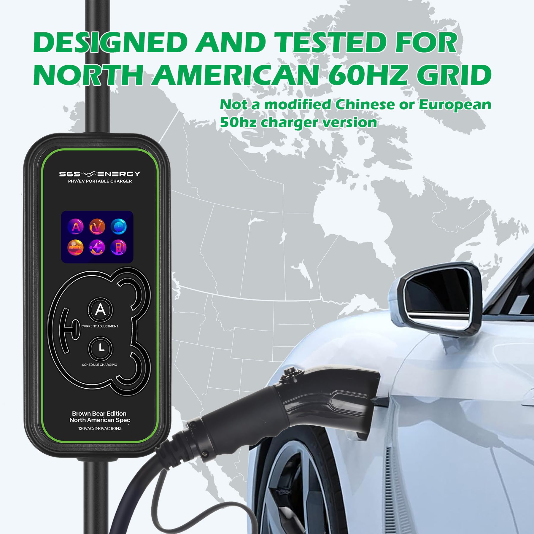 Premium Tesla Level 2 Charger - 240V 40A EV Charger with NEMA 14-50 Plug & 20ft Cable - Fast Portable Charging Station for Tesla Models S/3/X/Y - Home & Travel Use for Faster EV Charging