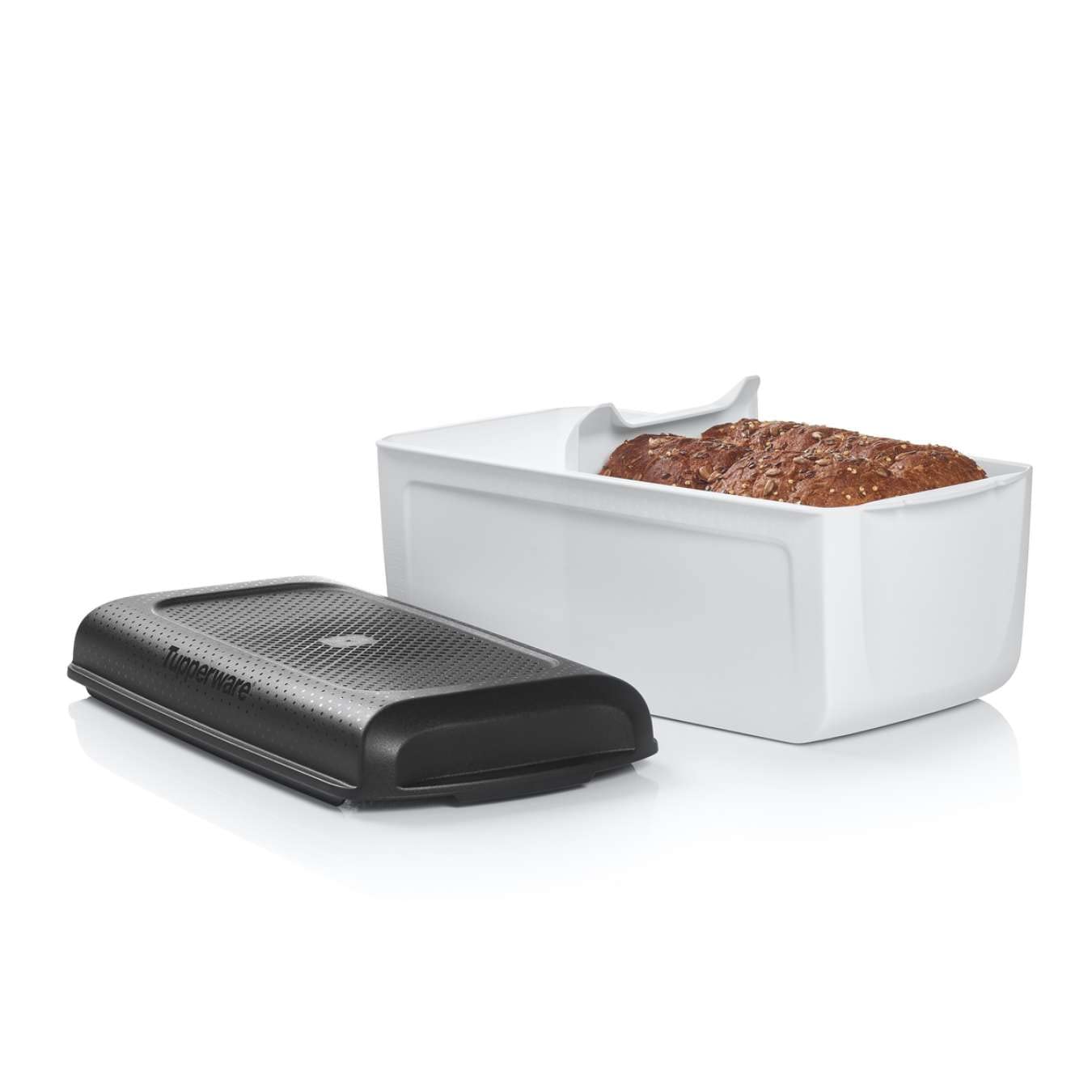Tupperware BreadSmart Junior - Airtight Bread Storage Container Keeps Bread, Pastries & Croissants Fresh Longer - Kitchen Organizer with Ventilated Base Design - Perfect for Countertop, Pantry & Bakery Storage