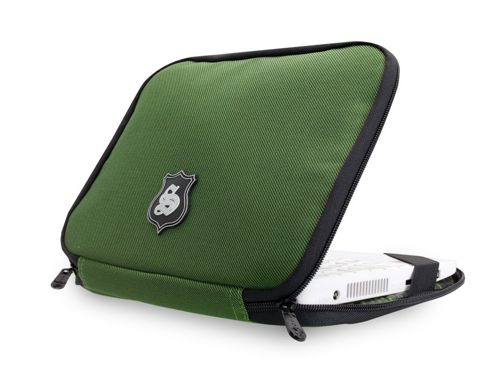 Slappa 10-Inch Netbook & Tablet Sleeve Case - Green Manalishi (SL-NSV-128) | Protective Cover for iPad, Kindle, Samsung Tab | Perfect for Travel, School & Office Use