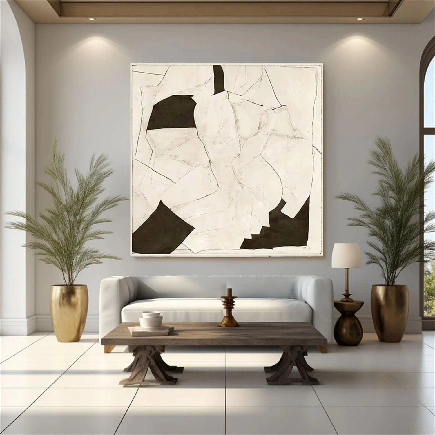 Abstract Tranquility Wall Art Canvas Print - Modern Home Decor for Living Room, Bedroom & Office #WS220 | Calming Abstract Painting for Meditation Spaces & Relaxation Areas