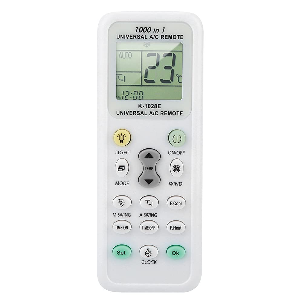 Universal Air Conditioner Remote Control with LCD Display - One-Click Settings for All AC Units | Perfect for Home, Office, and Hotel Use
