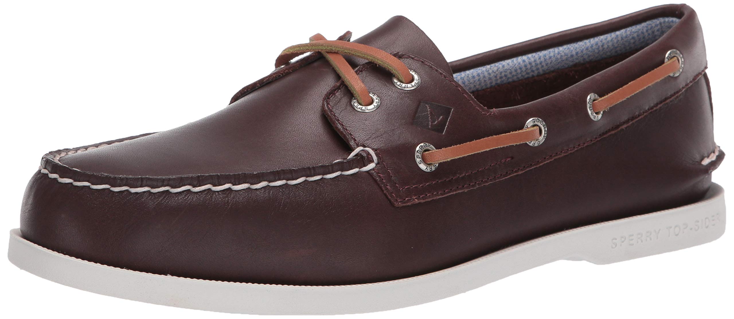 Sperry Men's Authentic Original 2-Eye Boat Shoe - Classic Leather Deck Shoes for Men | Non-Slip Boat Shoes for Sailing, Casual Wear & Outdoor Activities