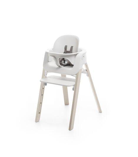Stokke Steps Baby Set - White | High Chair & Feeding Essentials for Newborns & Toddlers | Perfect for Home & Restaurant Use