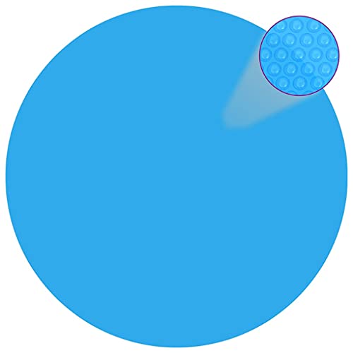 iFCOW Solar Pool Cover - 140.2 Inch Blue PE Swimming Pool Cover Protector, Dust & Heat Retention Film for Inground/Above Ground Pools - Perfect for Summer Pool Maintenance & Energy Savings