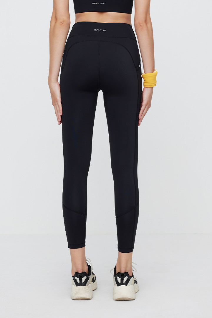 High Waist 7/8 Workout Leggings for Women with Side Pockets - Yoga, Running, Gym & Everyday Wear