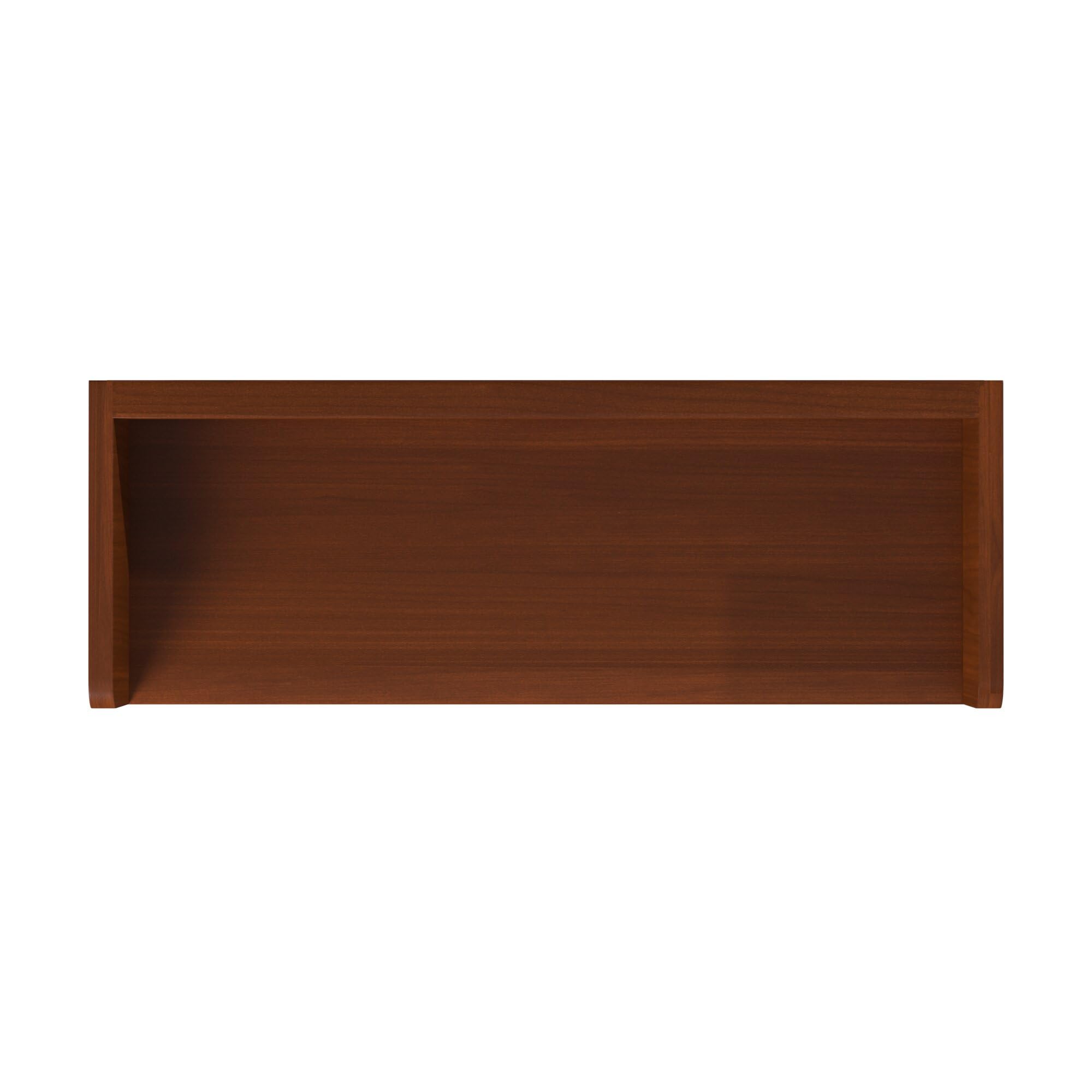 25-Inch Bathroom Storage Shelf with Dual Towel Rods - Wall Mounted Organizer with 3 Cubbies & Top Shelf, Easy Installation, Chestnut Finish - Perfect for Bathroom, Mudroom & Laundry Room Organization