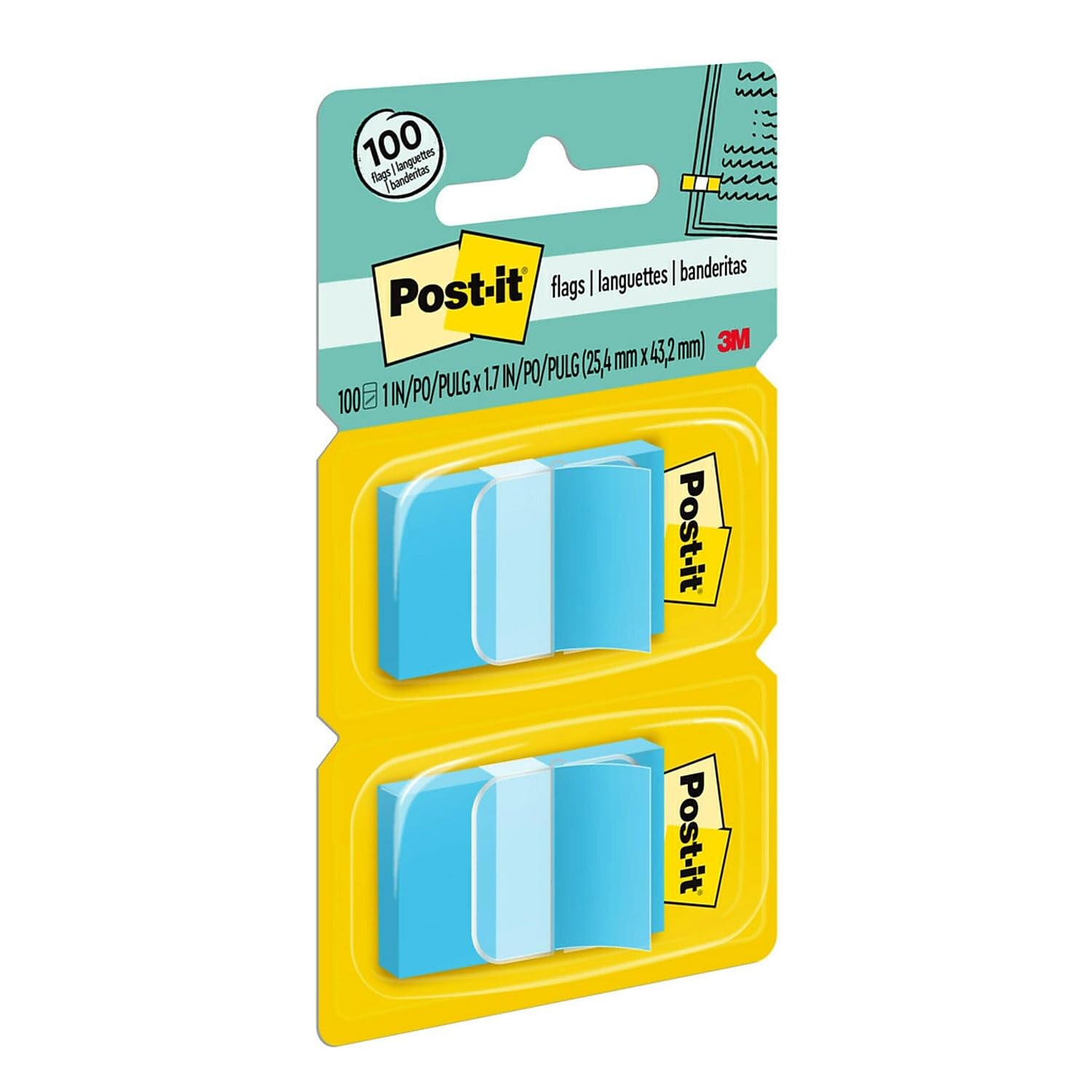 Post-it Standard Tape Flags in Dispenser - 680BE2 - 1/2