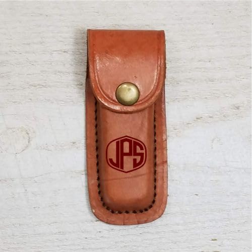 Custom Engraved Pocket Knife Set with Gift Box & Leather Sheath - Personalized Men's Gifts for Camping, Hiking, and Outdoor Adventures