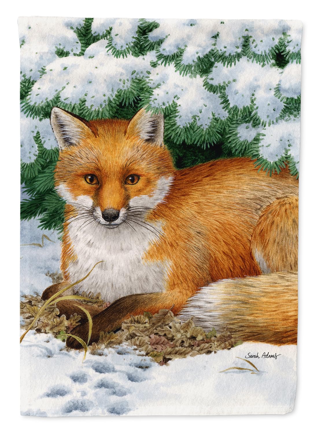 ASA2043GF Fox Garden Flag - Colorful Decorative Yard Banner for Mailbox, Flower Beds & Outdoor Patio | Weather-Resistant Multicolor Garden Artwork for Seasonal Home Decor