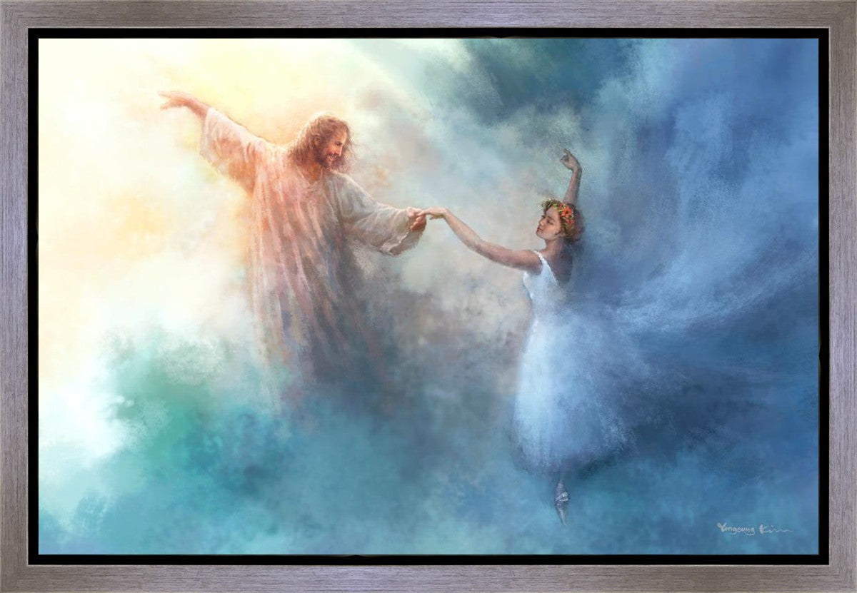 Pas de Deux Gallery Wrap Canvas Art - Elegant Ballet Dance Wall Decor for Living Room, Bedroom & Office - Perfect Gift for Dancers & Art Lovers