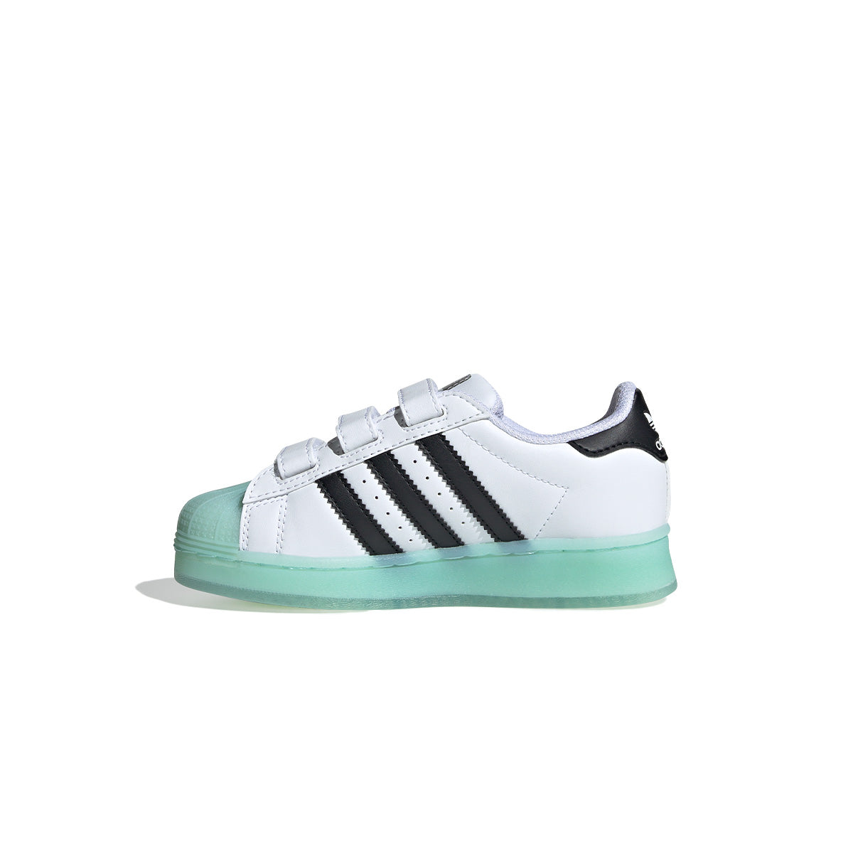 Kids Superstar LED Light Up Sneakers - White Glow Shoes for Boys & Girls - Perfect for Parties, Halloween & Nighttime Fun