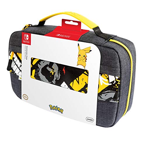 PDP Gaming Pokemon Pikachu Travel Case for Nintendo Switch & Switch Lite - Holds Console & 14 Game Cartridges - Perfect for Travel, Commuting & Gaming On-The-Go